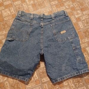 Denim Blue Cargo Shorts Wrangler Size 36